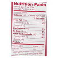 Nature's Bakery Stone Ground Whole Wheat Fig Bar - Raspberry - 2 oz - Case of 6