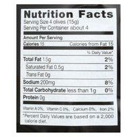 Gaea Olives - Green - Pitted - with Oregano and Lemon - Snack Pack - 2.3 oz - case of 8